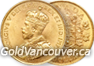 Canadian $10 gold coin from 1912-1914