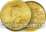 Canadian $5 gold coin from 1912 to 1914