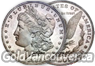 United States Morgan and Peace Silver Dollar coins